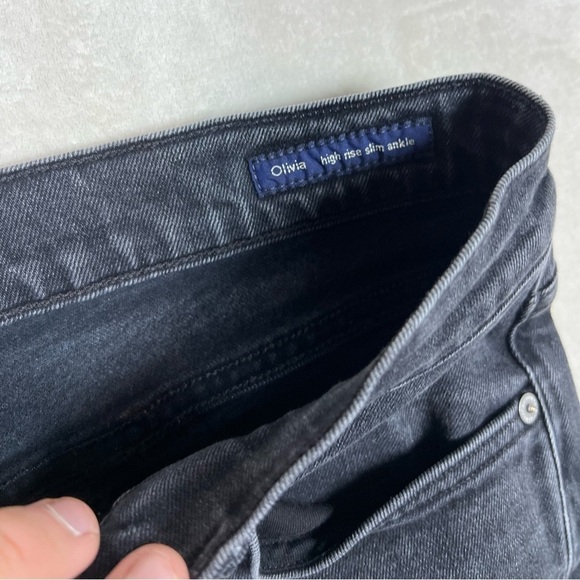 Citizen of Humanity 30 Premium Vintage Black Distressed Olivia High Rise Jean - Picture 4 of 14